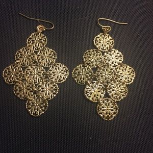Silver chandelier earrings